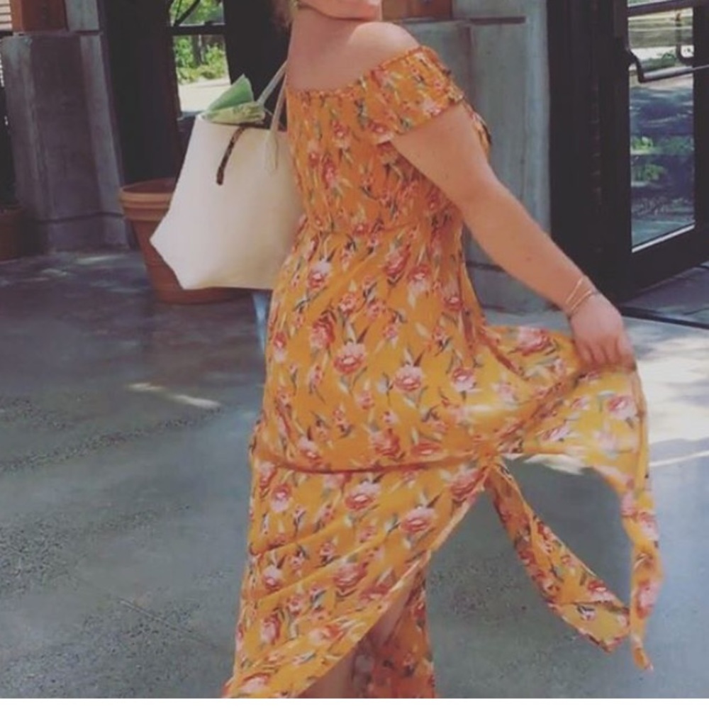 Yellow Floral Romper
